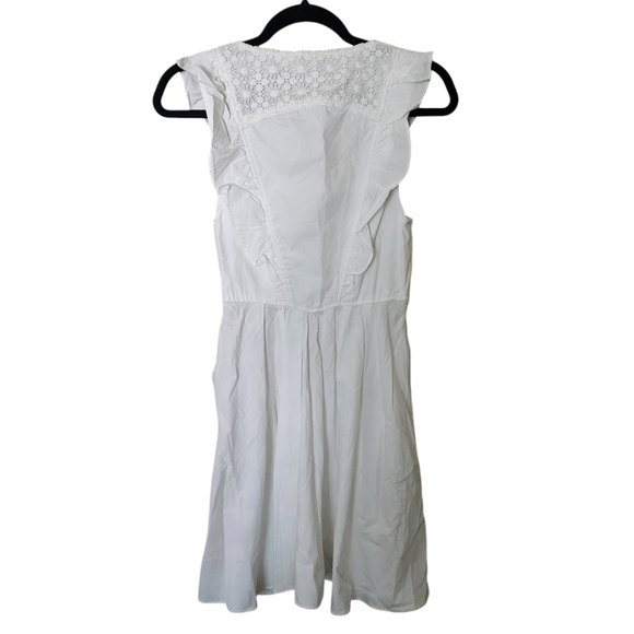 NWT Free People Half Moon Minidress White Lace Button‑Front Size XS - Picture 4 of 7